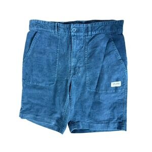 Banks Journal Shorts Mens 32 Blue Corduroy Big Bear Walkshorts Casual Men